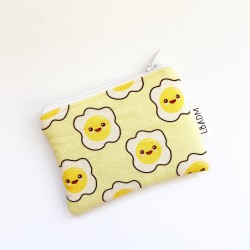 Monedero BASICO de Tela- HUEVOS FRITOS