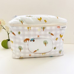 Pañalera Portatoallitas Granja